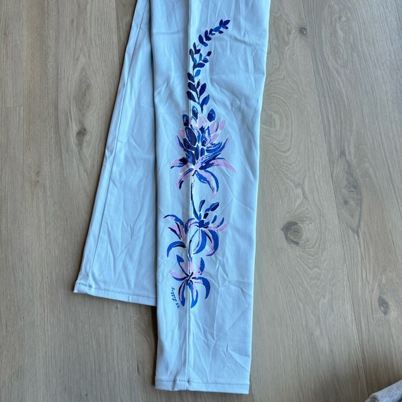 NWT!! Lilly Pulitzer Floral Printed worth skinny jean in Crew Blue - Picture 7 of 8